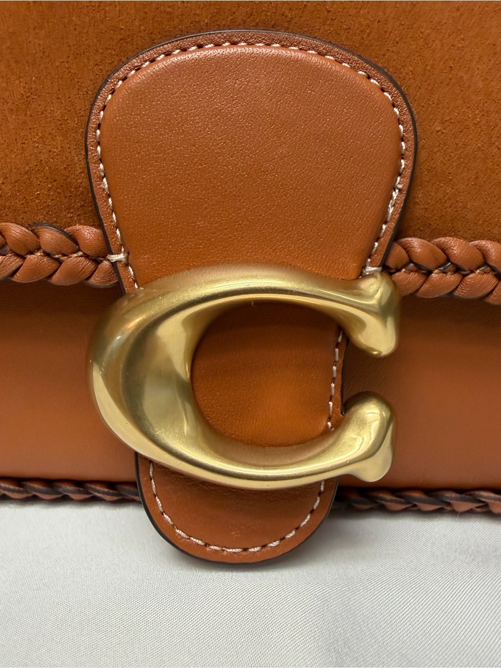COACH ⁠Soft Tabby Braided Suede Canyon Bag CJ817 NWOT⁠ - Picture 15 of 15